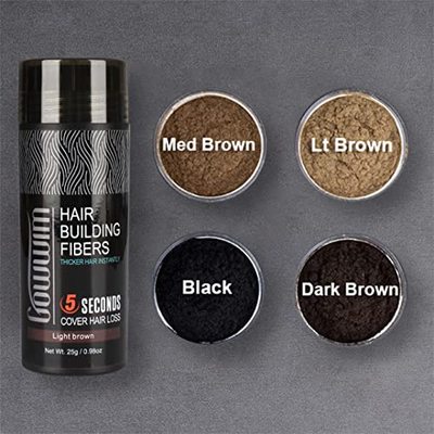 gowwim Hair Fibers for Thinning Hair 25g Hair Building Fiber