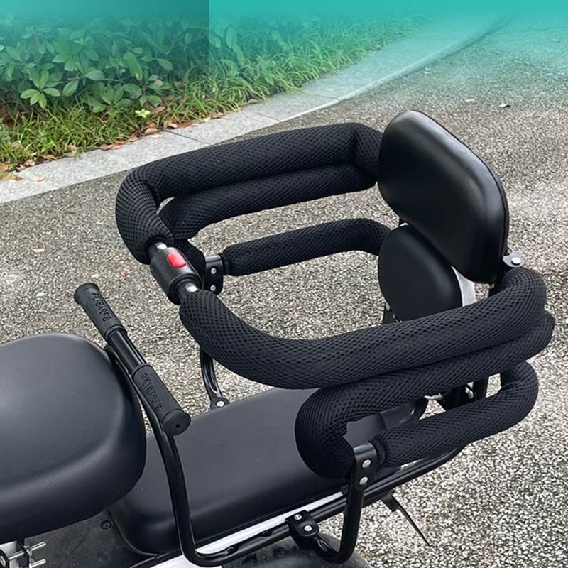 电动自行车后置宝宝安全座椅新国标电动车后置儿童座椅全围护栏