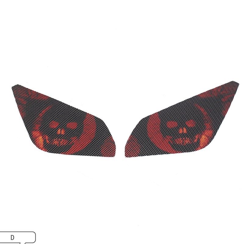 适用雅马哈大灯贴纸MT-09Tracer大灯贴膜地平线前灯装饰膜