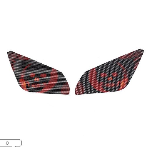 适用雅马哈大灯贴纸MT-09Tracer大灯贴膜地平线前灯装饰膜