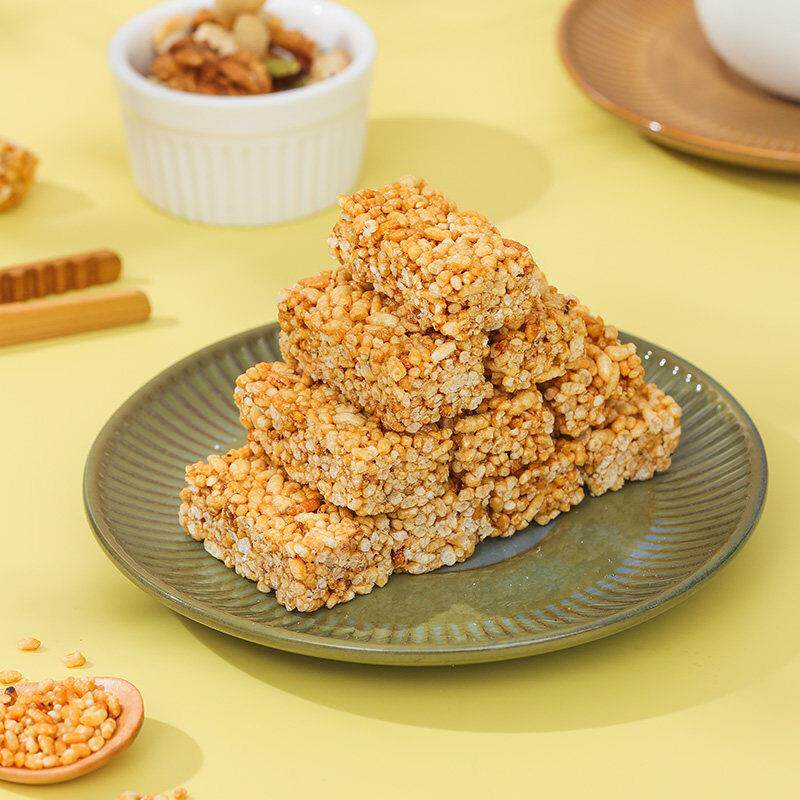 红糖米酥老式米花酥早餐特产休闲零食糕点小吃冻米酥黑糖米花酥糖
