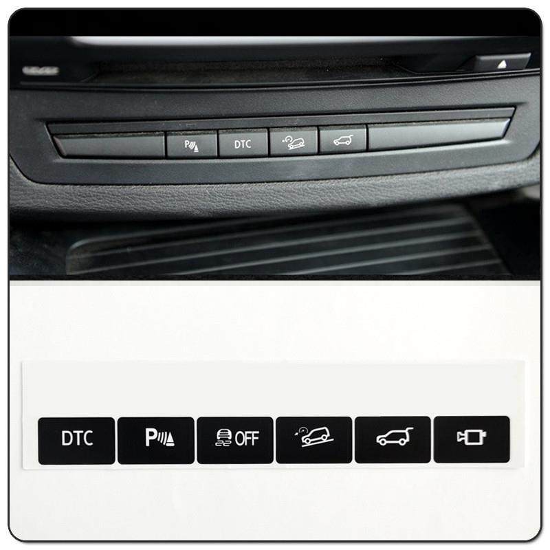 适用宝马X5X6后备箱开关电眼雷达防滑按键修复贴纸按钮掉漆E70E71