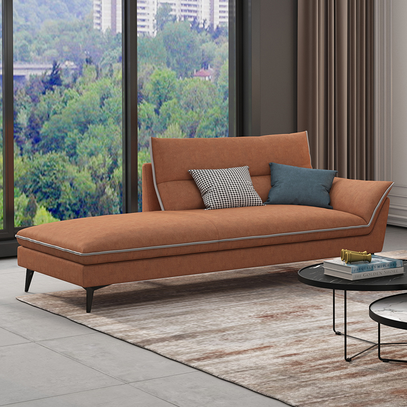 北欧轻奢全实木贵妃椅卧室榻榻米