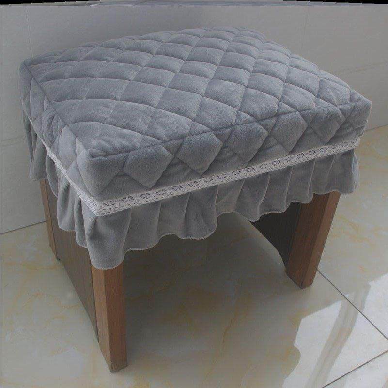 通用长方形小板凳套化妆梳妆台美甲古筝坐垫面椅子套矮木凳子套罩