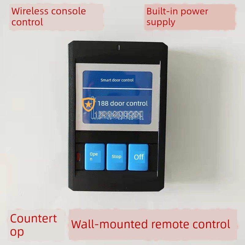 电动门道闸机升降花栏杆栅栏台式控制器挂壁式430/433无线遥控器