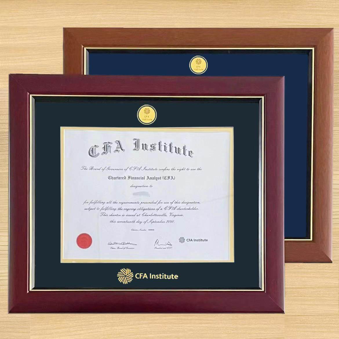 CFA证书裱框FRM AFP ACCA金融证书相框金融分析师 会计师证书相框,家居饰品,相框/画框,淘宝优惠券,粉丝福利购,淘宝优惠卷