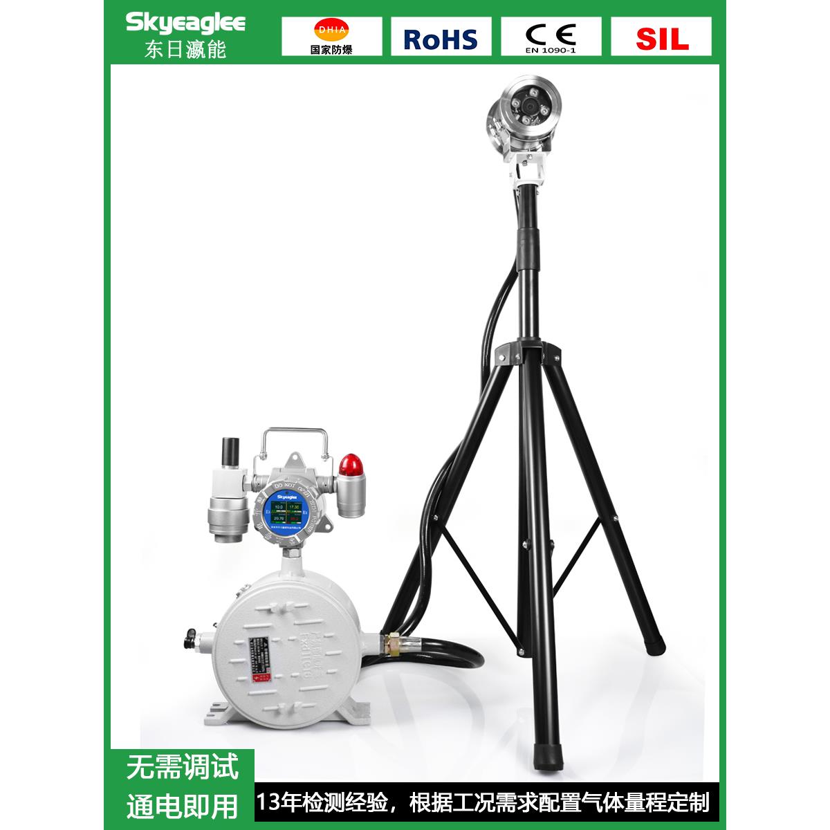 手提移动式五合一气体检测仪甲烷氧气 一氧化碳 硫化氢报警器监控