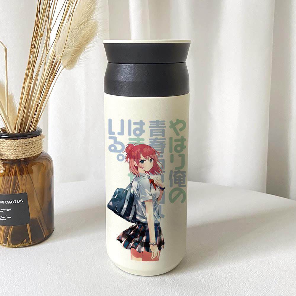 漫能我的青春恋爱物语果然有问题保温杯不锈钢水杯日本动漫周边