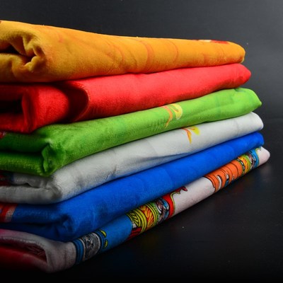 现货速发六色真丝加厚丝绸绣花八吉祥哈达藏族饰品民族用品供养上