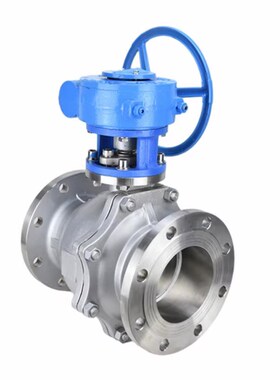 304/316L不锈钢涡轮法兰球阀Q341F-16P/R/C铸钢涡轮球阀DN50 100