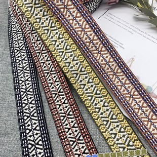 4cm复古民族风提花织带古装汉服花边箱包鞋材服装辅料diy手工头饰