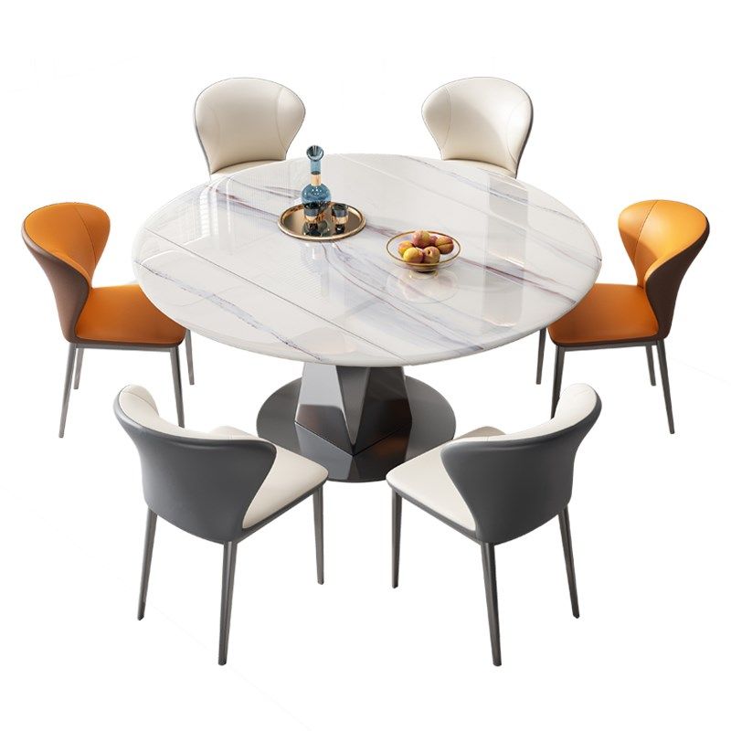 轻奢伸缩岩板餐桌椅组合超晶石折叠家用微晶石现代简约圆形吃饭桌,住宅家具,岩板餐桌,淘宝优惠券,粉丝福利购,淘宝优惠卷