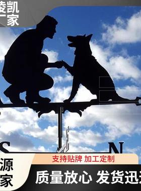亚马逊新款装饰金属风向标各种图案户外花园屋顶风向指示器工艺品