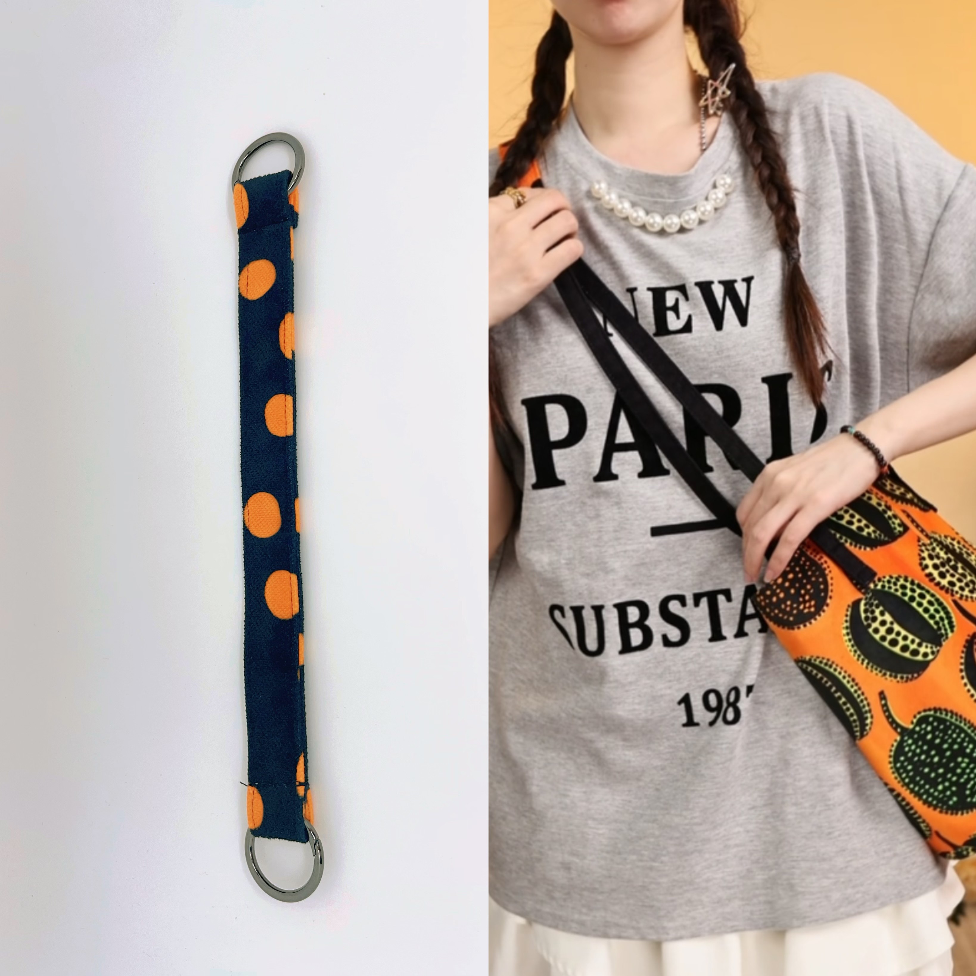 拾嘉x 包挂装饰带手拎带延长包挂带钥匙链卡通可爱原创科技布,箱包皮具/热销女包/男包,通用款女包,淘宝优惠券,粉丝福利购,淘宝优惠卷