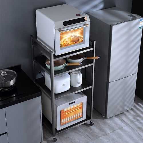 烤箱置物架落地多层大尺寸嵌入式洗碗机微蒸烤一体消毒柜收纳架子