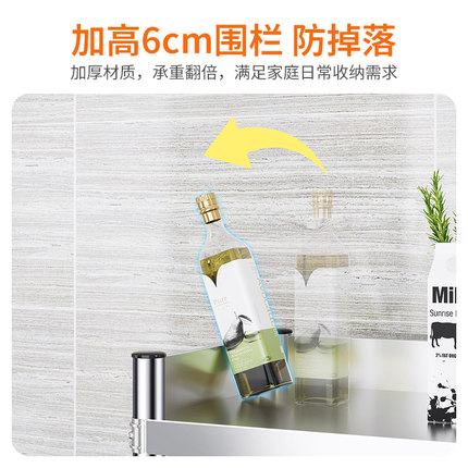 不锈钢橱柜家用多功能大储物柜厨房微波炉收纳架多层推拉门落地柜