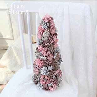 亚马逊爆款 圣诞节创意场景布置花环藤条圣诞树 圣诞装 饰品花环