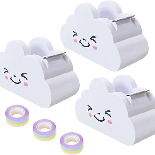 2026新款正品云朵胶带座彩虹胶带切割器手账桌面胶带座打包胶带机