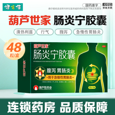 【葫芦爸】肠炎宁胶囊0.3g*48粒/盒