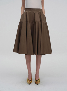 ATELIO · 棉质A型散摆太阳裙