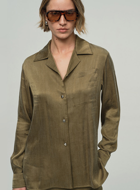 ATELIO·顺滑雾面睡衣式衬衫