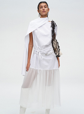 ATELIO · 宽松束带球形结构连衣裙