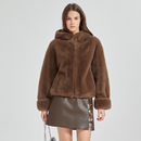 外套 环保皮草连帽廓形短款 Petit Bari