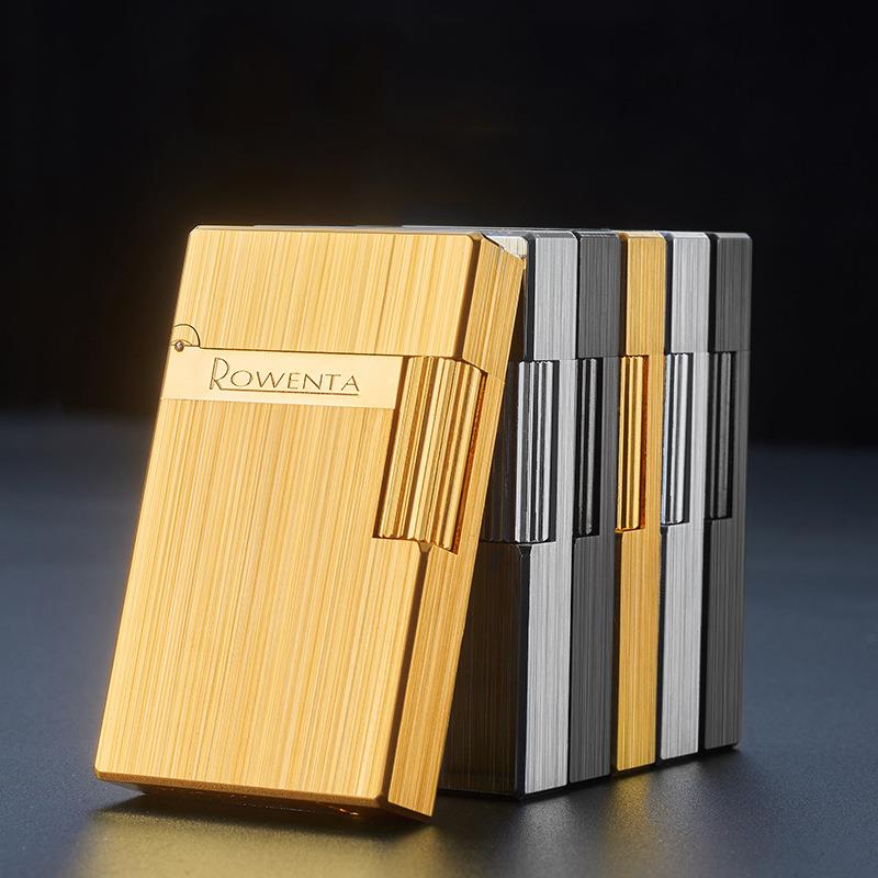 新款好运达煤油打火机创意个性侧滑点火复古老式砂轮火机