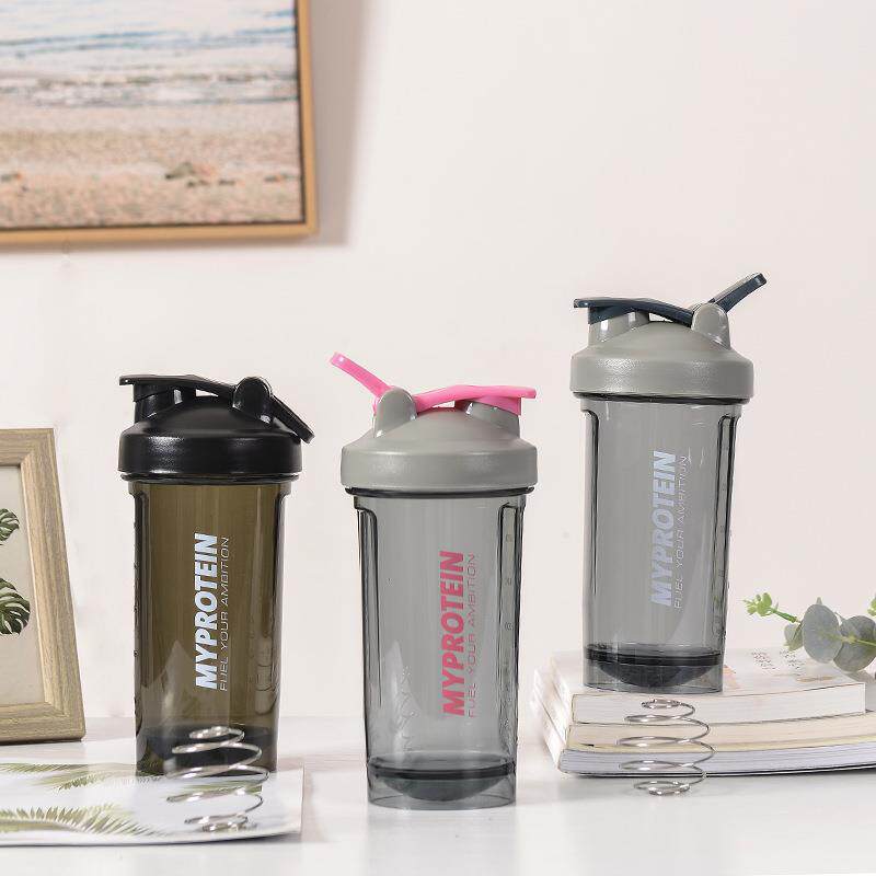 新500ml摇摇杯 色彩亮丽蛋白粉杯 含304不锈钢球杯身底部易清洗