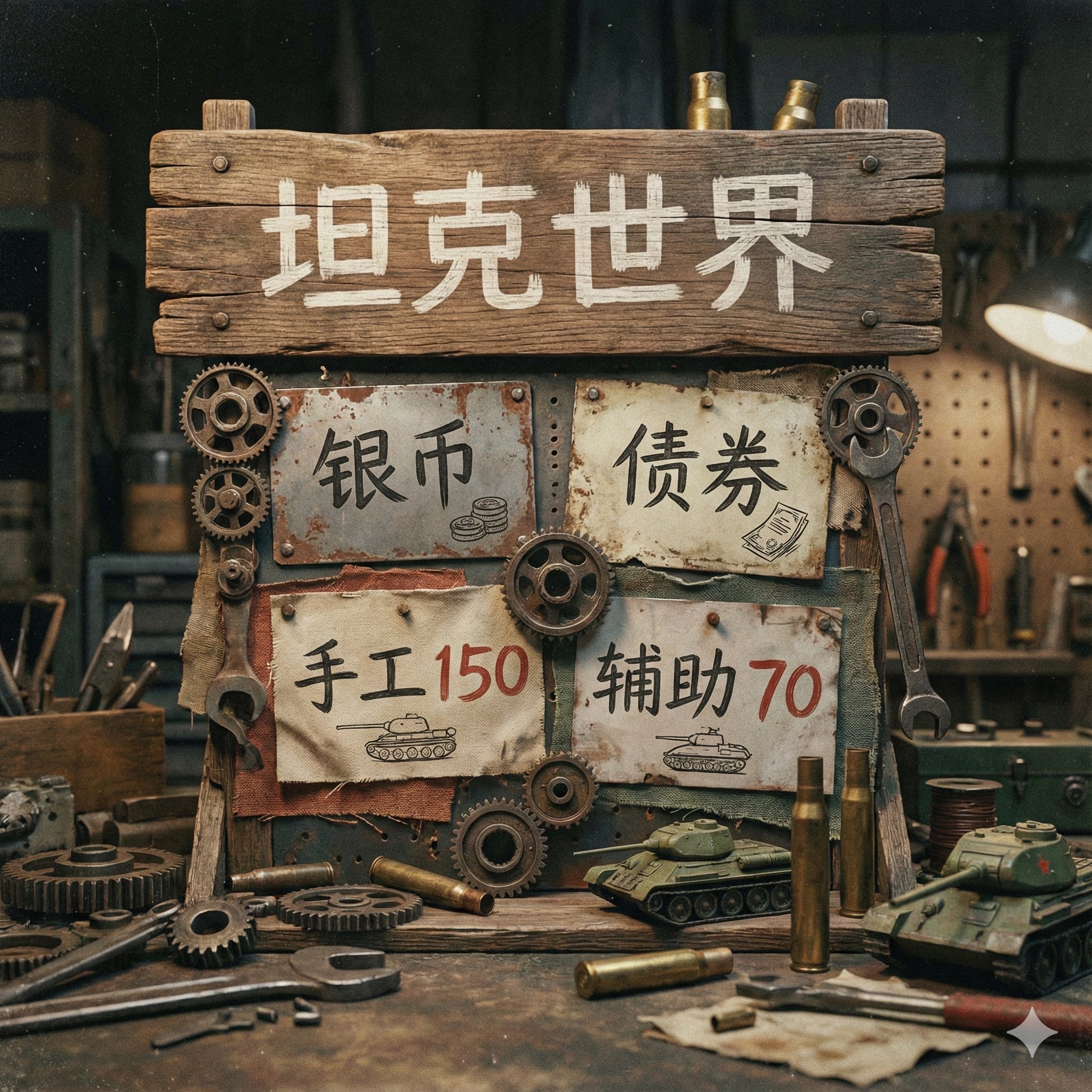 坦克世界银币，经验，升级图片