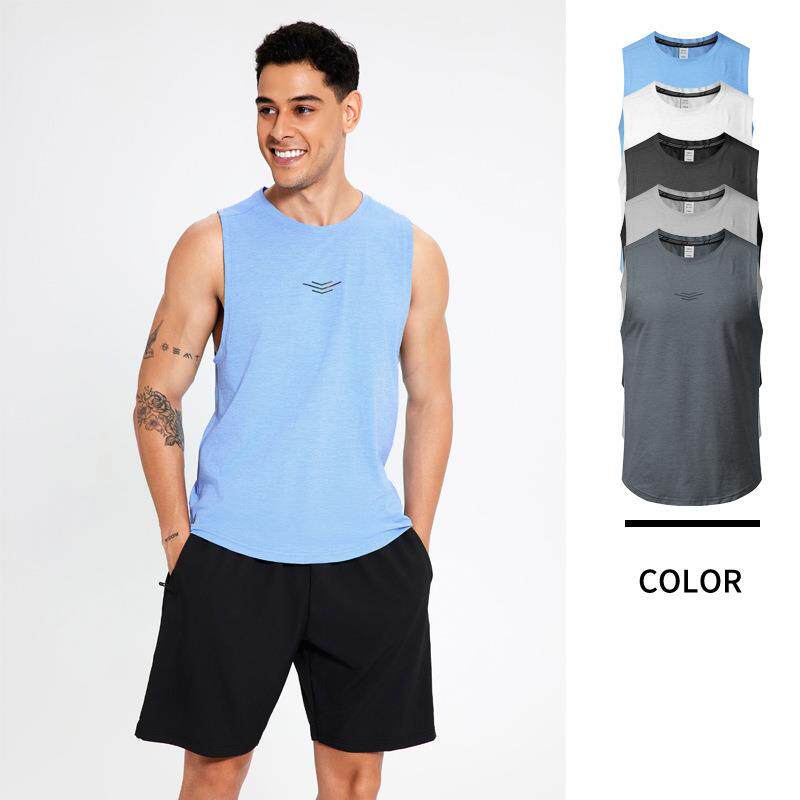 新款夏季篮球运动服男款透气速干衣健身跑步宽松大码圆领背心快干