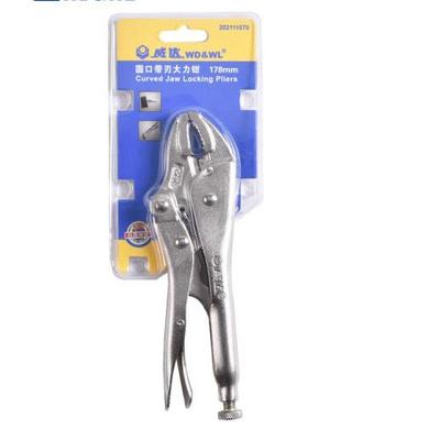 威达圆口带刃 大力钳 夹钳 夹持工具 5寸7寸10寸12寸铬钒钢锻造