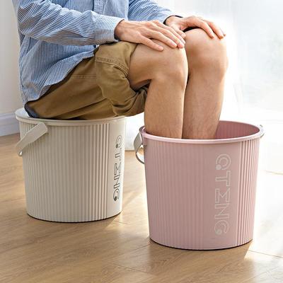 泡脚盆泡脚桶高深家用宿舍塑料洗脚盆过小腿桶过膝高洗脚桶足浴盆