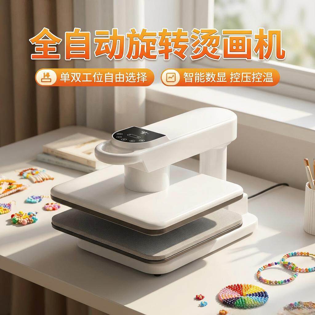卡影拼豆转印机热转印花衣服袋帽子T恤手工家商用熨烫热压机烫豆