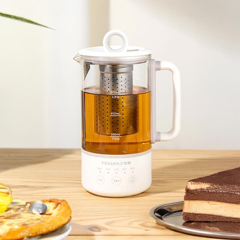 飞剑纯钛办公室迷你女士一人养生杯电炖杯烧水烧茶壶电热煮茶一体