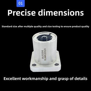 16L 304不锈钢直线轴承方法兰SLMK6GASLMK8GA