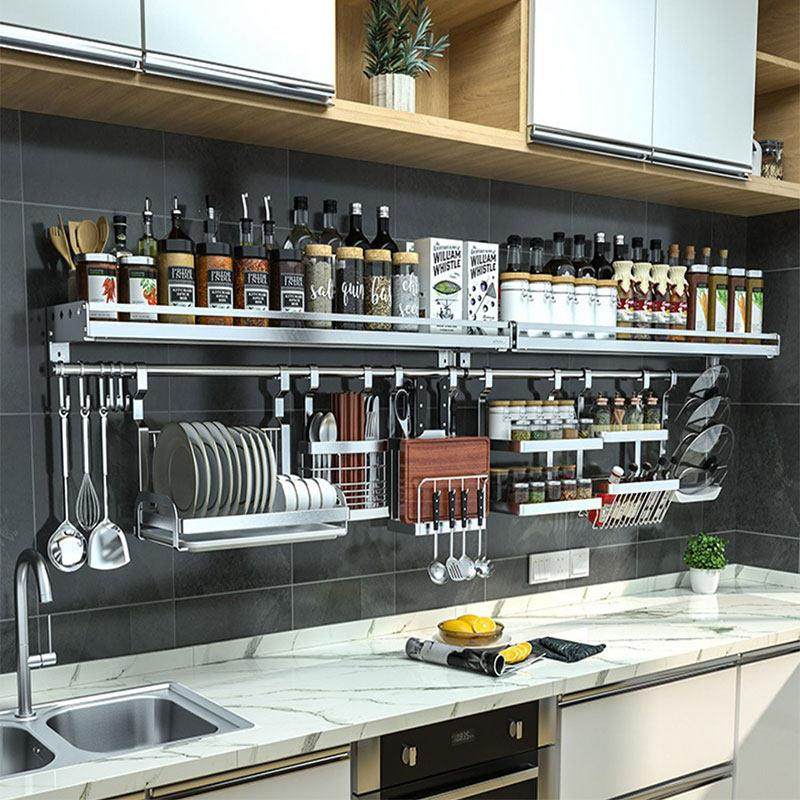 304不锈钢壁挂式厨房置物架调料架免打孔刀架筷子碗碟架沥水碗架,厨房/烹饪用具,厨房置物架/置物柜/角架,淘宝优惠券,粉丝福利购,淘宝优惠卷