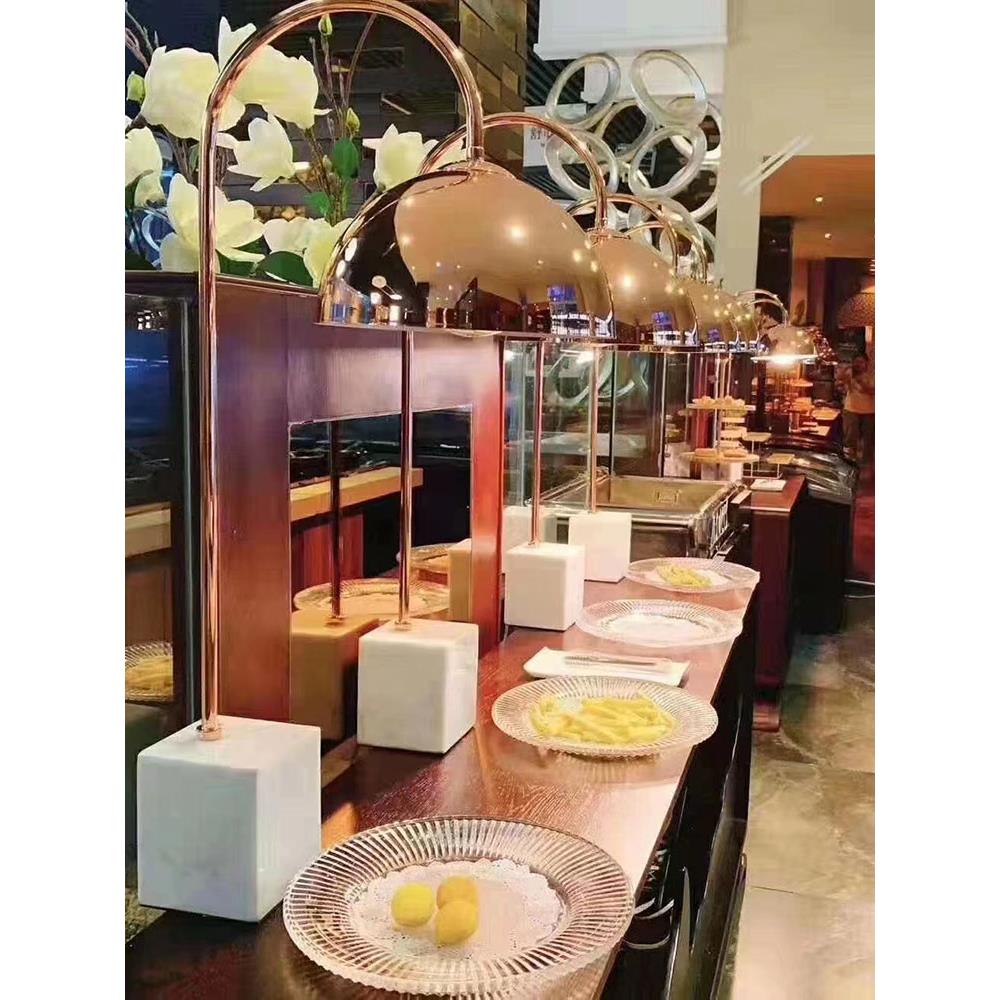台式自助餐厅食物保温灯暖光加热烤肉披萨炸鸡单头保温餐饮商用灯