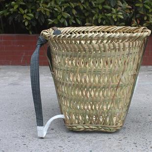 竹编背篓大号制品托框农家用装草料收菜采蘑菇纯手藤编筐四川云南