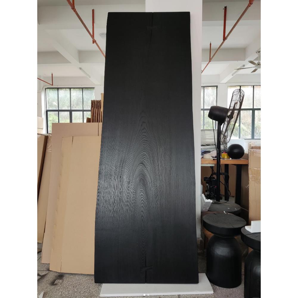 碳化木板实木大板茶桌餐桌黑色木板实木板桌面桌板白蜡木大板定制