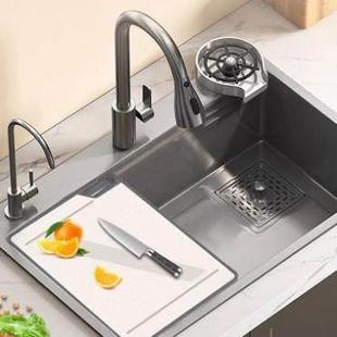 案板304不锈钢砧板35 35.5 40cm 厨房水槽防霉菜板嵌入式