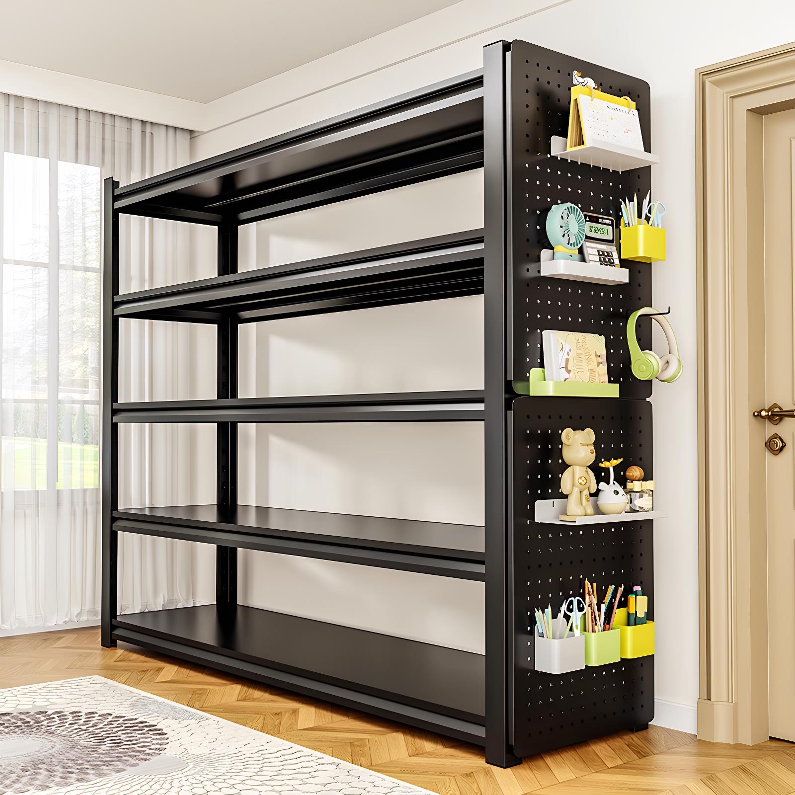 家用货架置物架落地多层阳台客厅碳钢收纳架多功能商用超市展示架