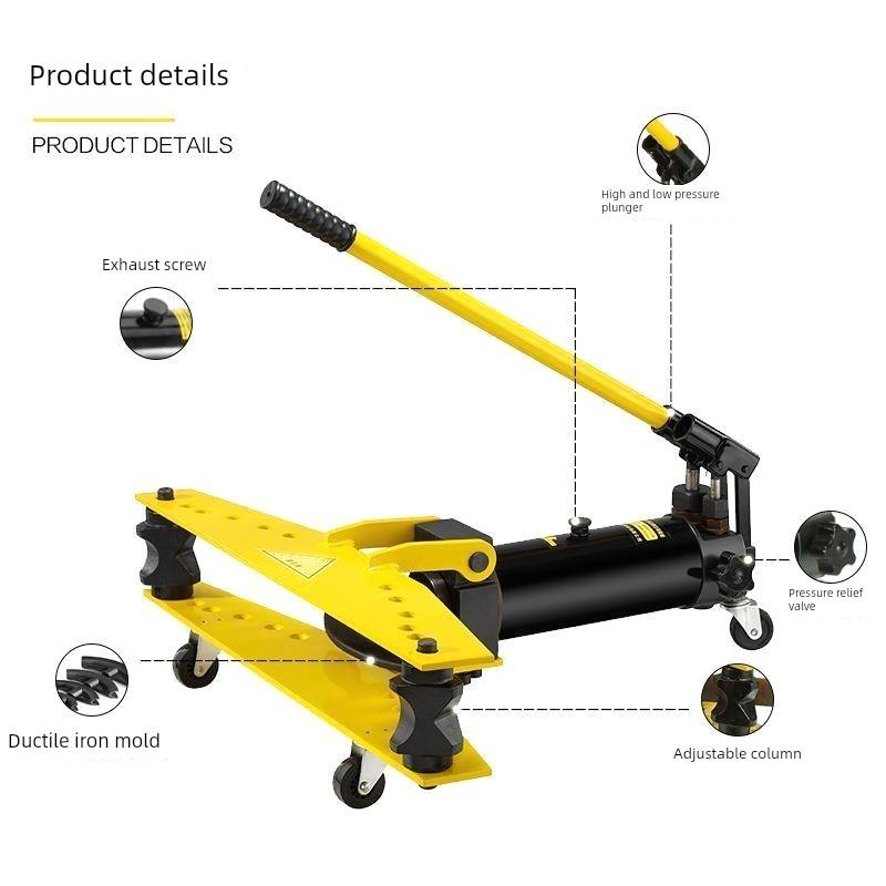 SWG-1/2/3/4手动新款液压弯管器电动弯管机镀锌钢管无缝圆管折弯