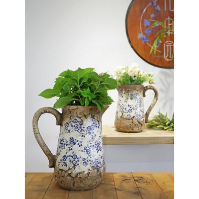 花瓶摆件客厅插花高级感大号创意中式覆古彷真青花瓷餐桌干花艺术