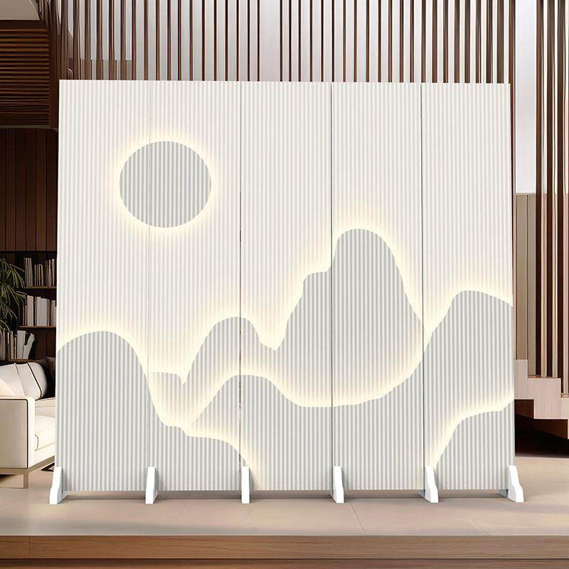 屏风隔断客厅2024新款家用入门办公室可移动折叠卧室遮挡帘美容院