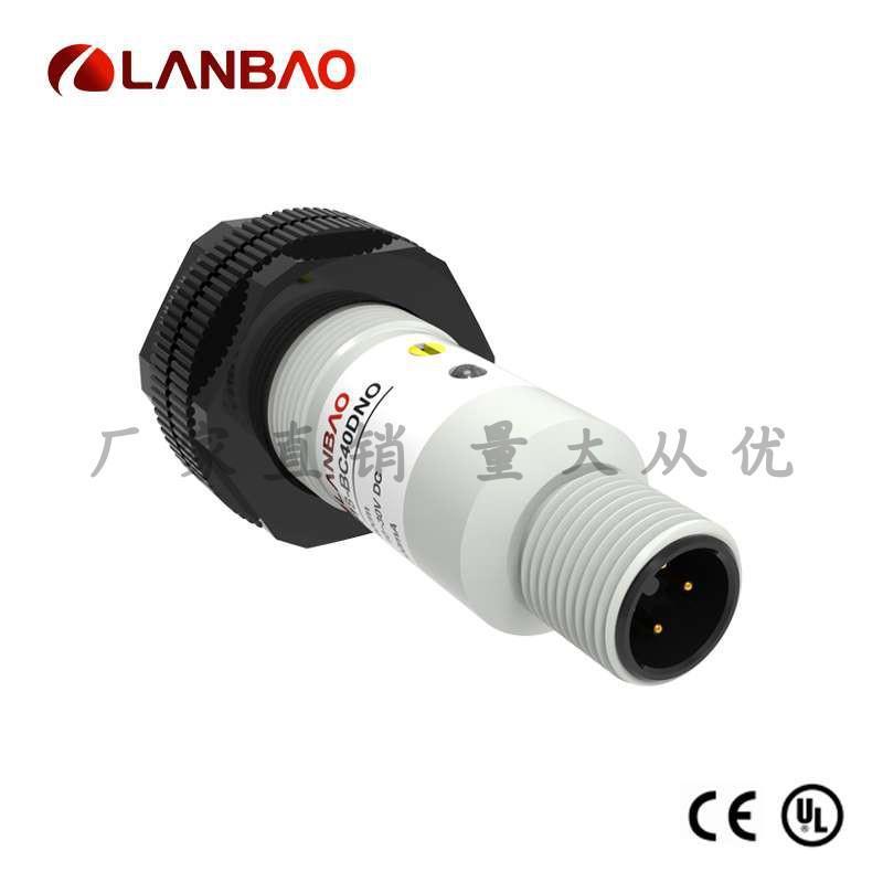 上海兰宝PR18S-BC40DPO-E2漫反射传感器直流三线M12连接 光电开关
