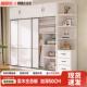 实木衣柜家用卧室小户型出租房大衣柜现代简约组装 儿童拉门衣橱
