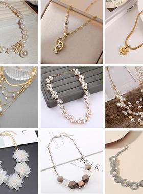 轻奢样板房衣帽间梳妆台软装摆件首饰项链衣柜收纳抽屉盒陈列饰品