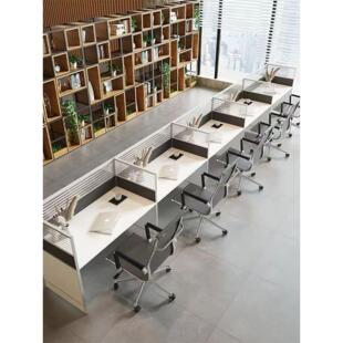 100*60办公桌四人工位隔断屏风电销话务员电脑桌椅组合多人位卡座