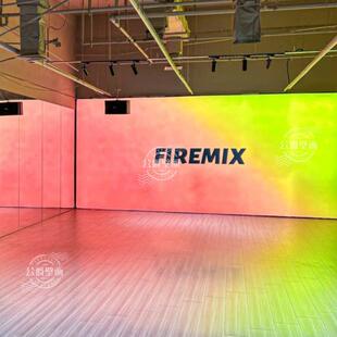 网红渐变色杜邦纸灯箱led氛围感幻彩舞蹈室背景墙服装理发店招牌